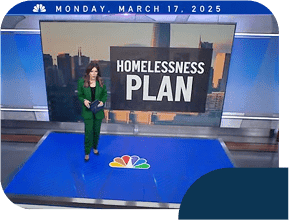 News anchor discusses homelessness plan on NBC.